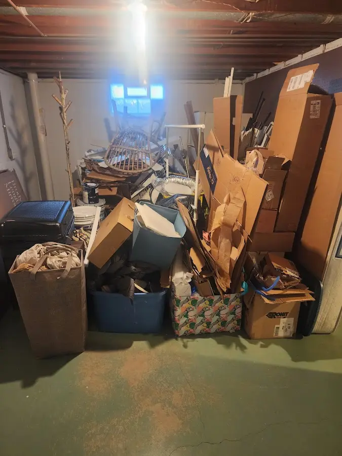 Roll-off dumpster container at job site for 15 Yard Dumpster Rental in Jacksonville Beach